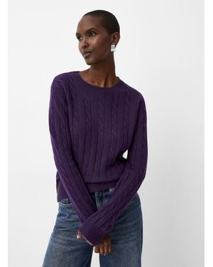 Contemporaine Wool And Cashmere Fine Knit Sweater - Blue