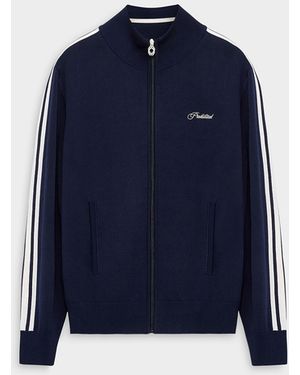 Prohibited Knitted Track Jacket - Blue