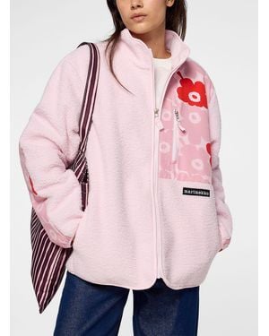 Marimekko Vaellus Unikko Polar Fleece Jacket - Pink