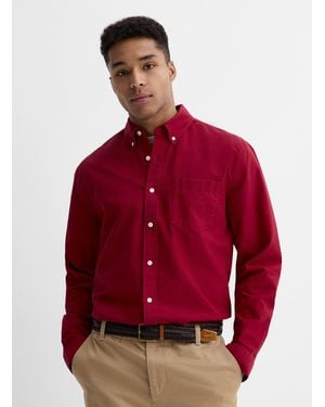 Le 31 Colorful Oxford Shirt Comfort Fit - Red