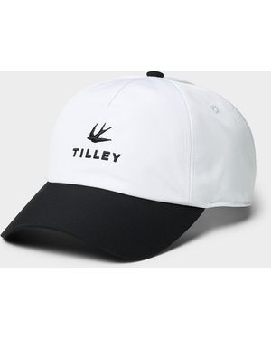 Tilley Embroidered Bird Canvas Cap - White