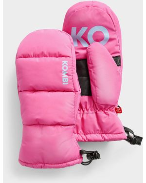 Kombi Ikon Quilted Mittens - Pink