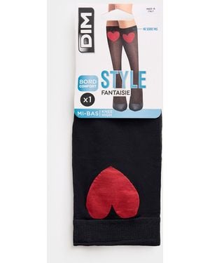 DIM Red Heart Sheer Knee