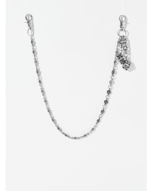 Le 31 Cross Ornament Wallet Chain - White