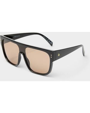 Aire Starwake Xl Square Aviator Sunglasses - Natural