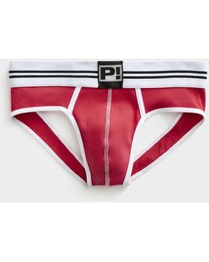 Pump! Round2 Ribbed Jockstrap - Red