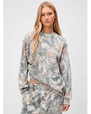 Obey Camo Print Waffled T - Grey