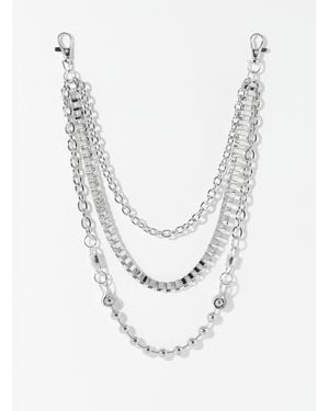 Le 31 Mixed Oversized Wallet Chain - White