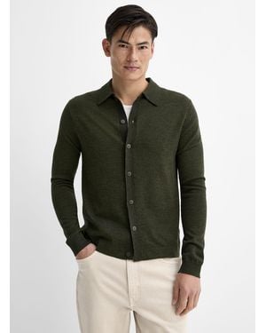 Le 31 Responsible Merino Wool Polo - Green