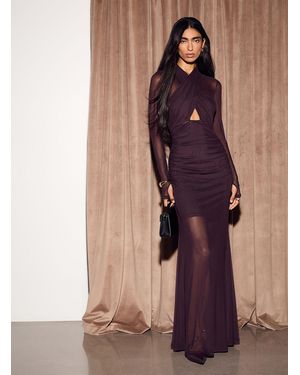 Icône Alluring Gathered Micromesh Dress - Multicolour
