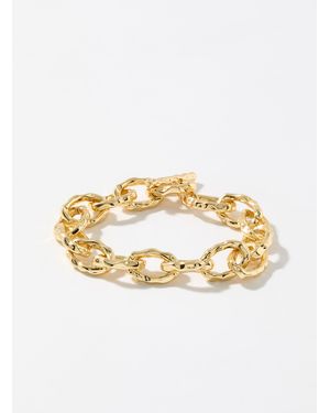 Pilgrim Wavy Oval Link Chain Bracelet Exclusive Simons X Collection - Metallic