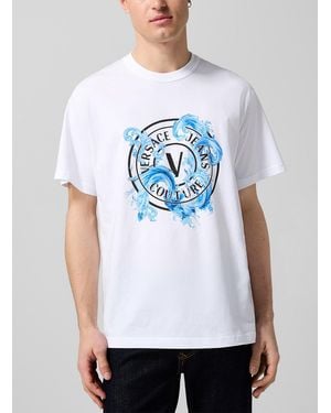 Versace Jeans Couture Baroque Logo T - White