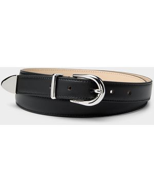 BOSS Carol Leather Belt - Black