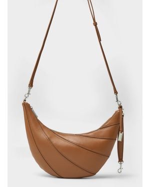 Joy Gryson Layer Leather Crossbody Bag - White
