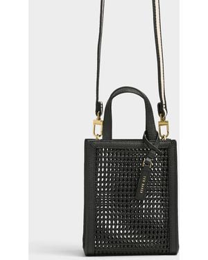 Ted Baker Emma June Small Openwork Braided Leather Bag - Black