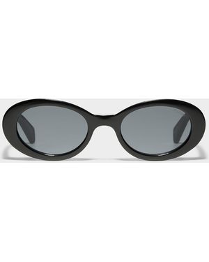 Komono Ana Oval Sunglasses - Black