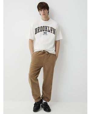 Djab Corduroy Tie - White