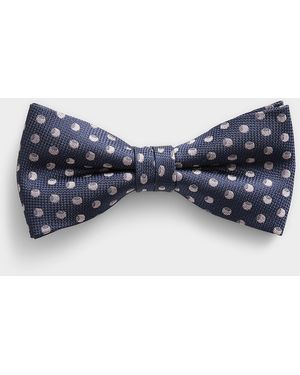 Olymp Jacquard Dot Bow Tie - Blue
