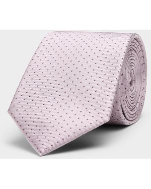 Le 31 Jacquard Dot 100% Silk Tie - Pink