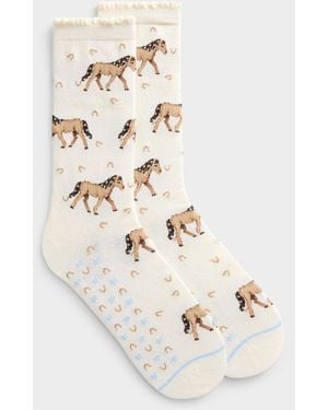Simon's Stylish Animal Socks - Natural