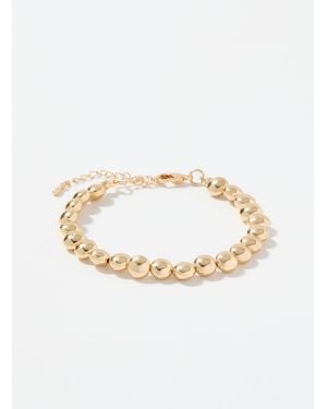 Simon's Metallic Sheen Bracelet - White