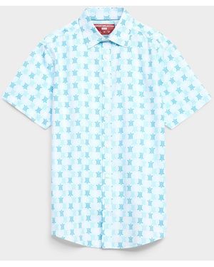Report Collection Sea Turtle Shirt Regular Fit - Blue