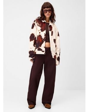 Obey Cowhide Print Denim Jacket - Multicolour