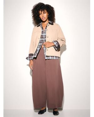 Vero Moda Chelsea Poppy Contrasting Collar Jacket - White