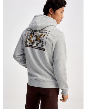 Hooké Duck Print Hoodie - Grey