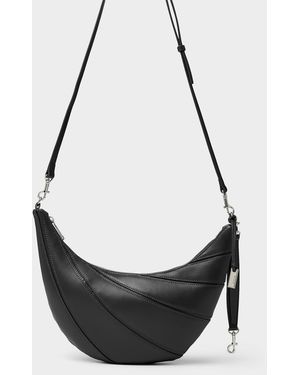 Joy Gryson Layer Leather Crossbody Bag - Black