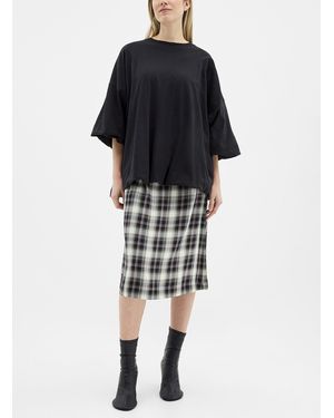 Acne Studios Gathered Hem Oversized T - Black
