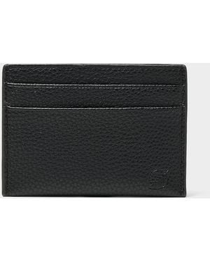 Le 31 Minimalist Genuine Leather Card Holder - Black