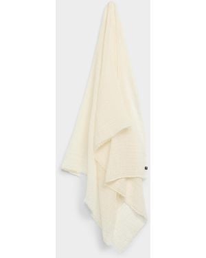 Fraas Metallic Thread Lightweight Scarf - White
