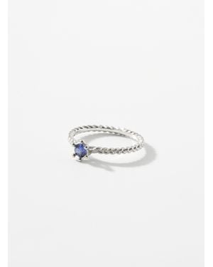 Bleue Burnham Braided Ring - White