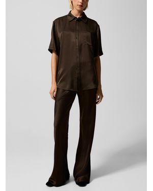 SILK LAUNDRY Pure Silk Pant - Black