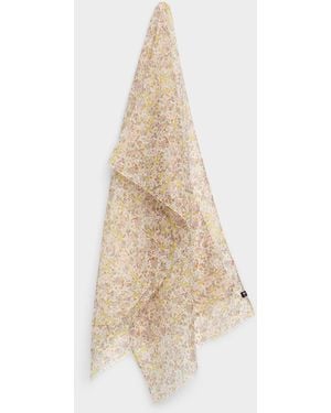 Fraas Flowers By The Thousands Lightweight Scarf - Natural