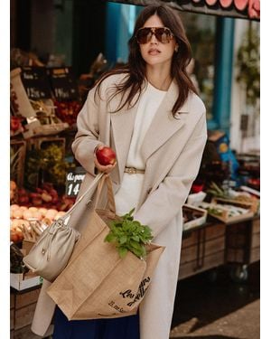 Contemporaine Oversized Reprocessed Wool Overcoat - Brown