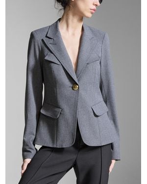 Smythe Nuanced Grey Fitted Blazer