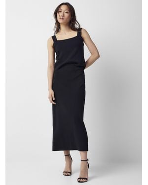 Contemporaine Thick Knit Pencil Skirt - Blue