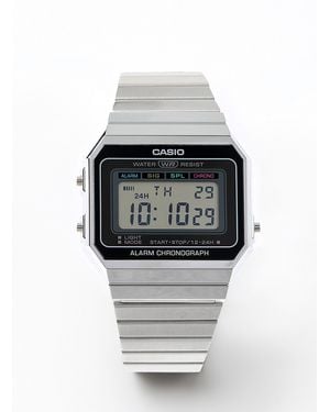 G-Shock Silver Vintage Digital Watch - Grey