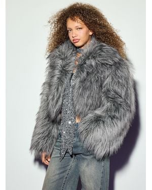 Jakke Faux - Grey