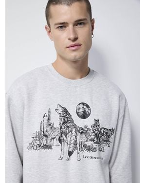 Levi's Night Wolf Sweatshirt - White