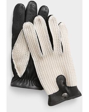 Le 31 Leather Palm Knit Gloves - Multicolour
