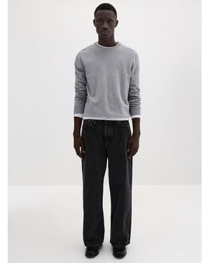 Jack & Jones Dave Faded Black Jean Loose Fit - Grey