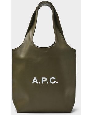 A.P.C. Ninon Supple Tote Bag - Green