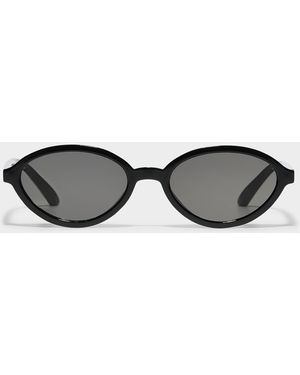 Simon's Bocce Narrow Oval Sunglasses - Brown