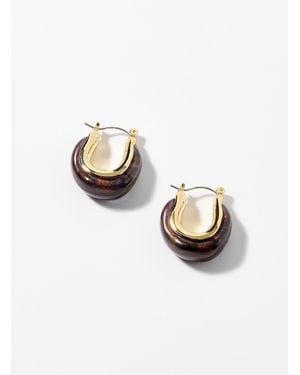 Simon's Sheer Hue Hoops - White