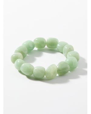Simon's Large Natural Stone Bracelet - Green