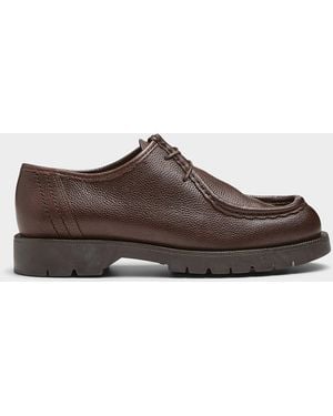 Kleman Padror Leather Derby Shoes Men - Brown