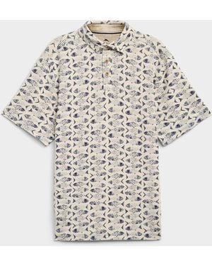 Tommy Bahama Sardines Mosaic Polo - White